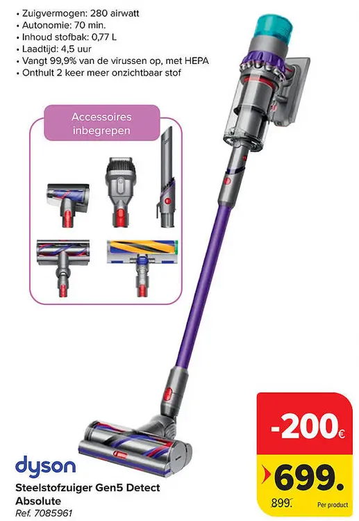 Promotie: Steelstofzuiger Gen5 Detect Absolute