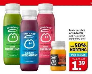 Aanbieding: Innocent shot of smoothie