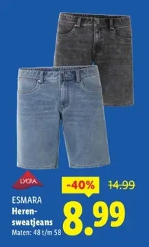 Aanbieding: Heren-sweatjeans