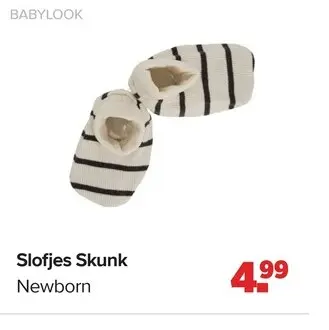 Aanbieding: Slofjes Skunk