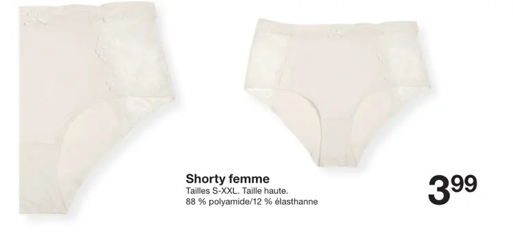 Offre: Shorty femme