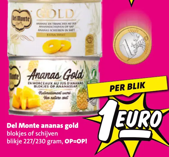 Aanbieding: Del Monte ananas gold