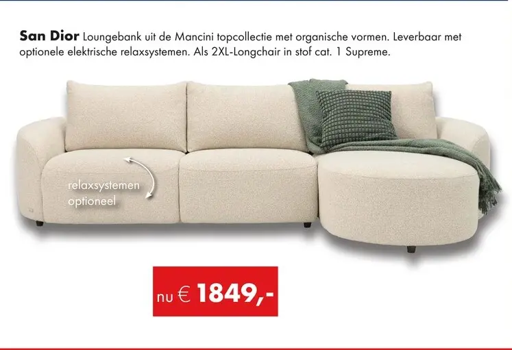Aanbieding: San Dior loungebank