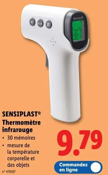 Offre: Thermomètre infrarouge