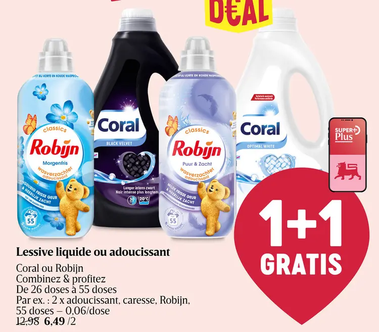 Offre: Lessive liquide ou adoucissant