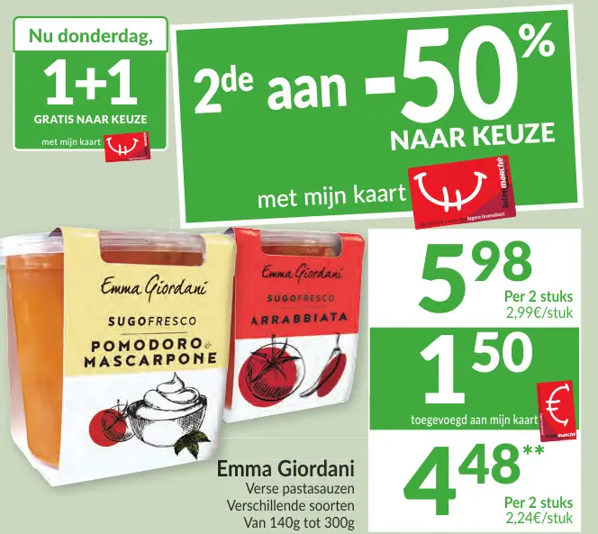 Promotie: Emma Giordani Verse pastasauzen