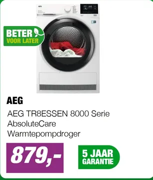 Aanbieding: AEG TR8ESSEN 8000 Serie AbsoluteCare Warmtepo
