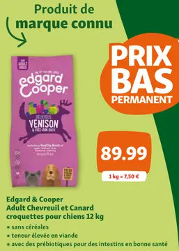 Offre: Edgard & Cooper Adult Chevreuil et Canard