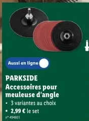 Offre: Accessoires pour meuleuse d'angle