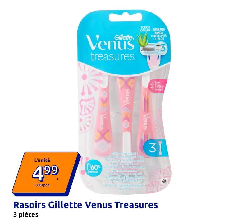Offre: Rasoirs Gillette Venus Treasures