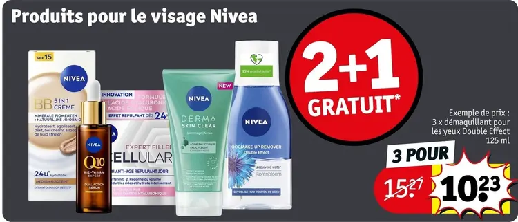 Offre: Produits pour le visage