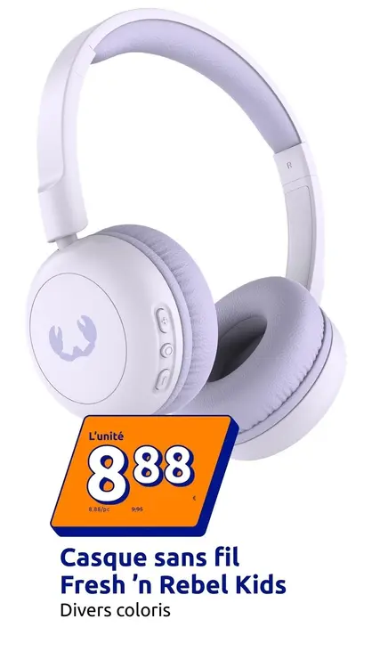 Offre: Casque sans fil Fresh 'n Rebel Kids
