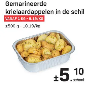 Promotie: Gemarineerde krielaardappelen in de schil