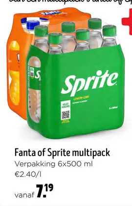 Promotie: Fanta of Sprite multipack