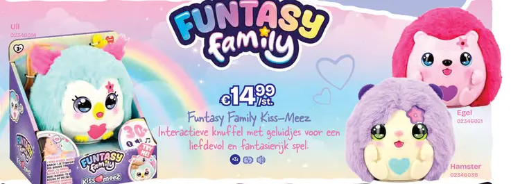 Aanbieding: Funtasy Family Kiss-Meez Uil