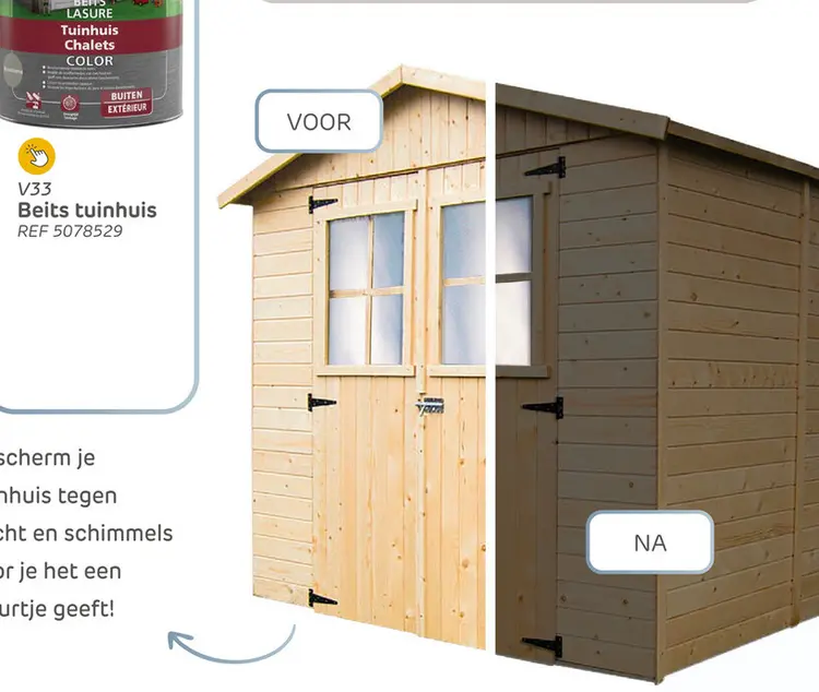 Aanbieding: Beits tuinhuis