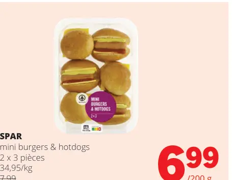 Offre: Mini burgers & hotdogs