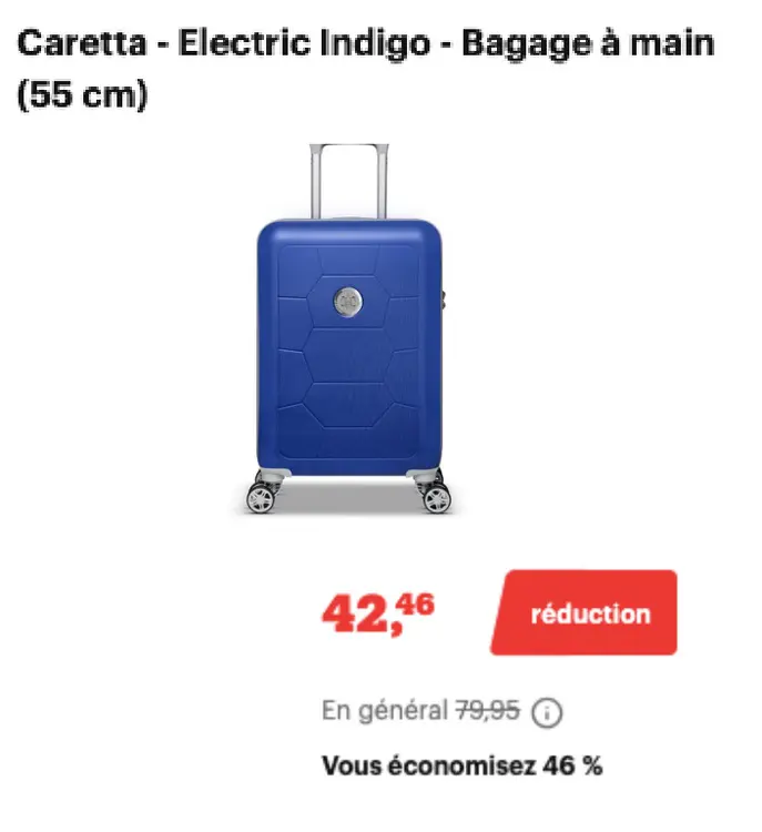 Offre: Caretta - Electric Indigo - Bagage à main