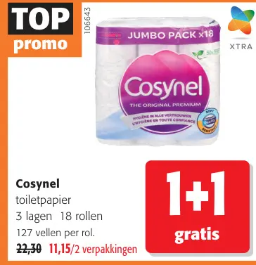 Promotie: toiletpapier