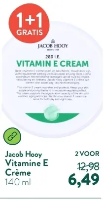 Aanbieding: Vitamine E Crème