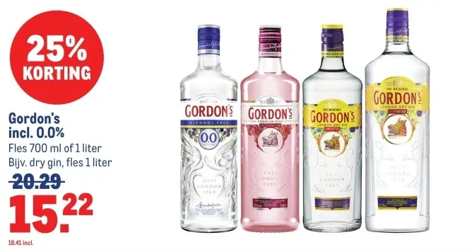 Aanbieding: Gordon's