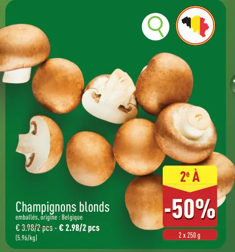 Offre: Champignons blonds