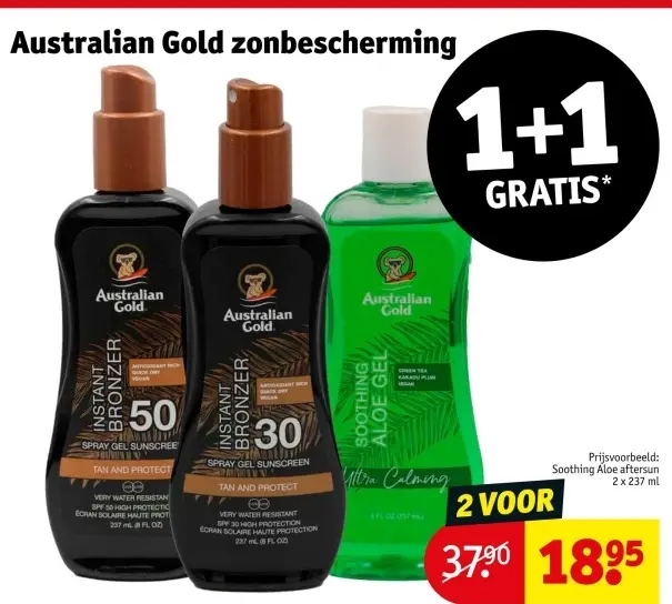 Aanbieding: Australian Gold zonbescherming