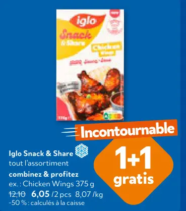 Offre: Snack & Share Chicken Wings