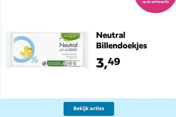 Aanbieding: Neutral Billendoekjes