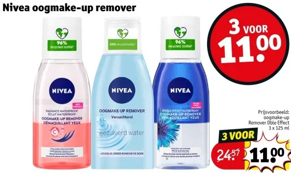 Aanbieding: Nivea oogmake-up remover