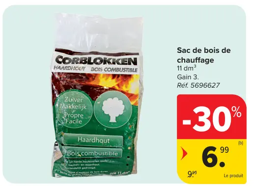 Offre: Sac de bois de chauffage