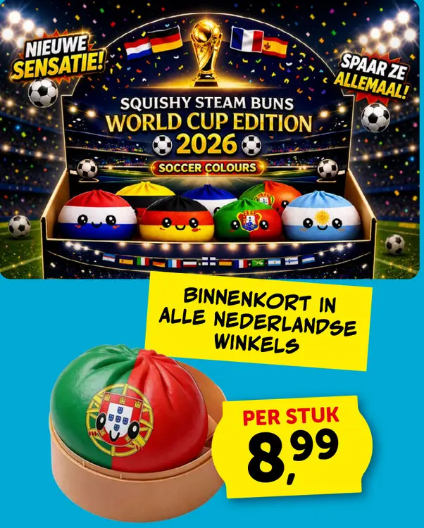 Promotie: Squishy Steam Buns World Cup Edition 2026