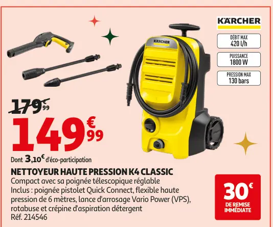 Offre: Nettoyeur haute pression k4 classic