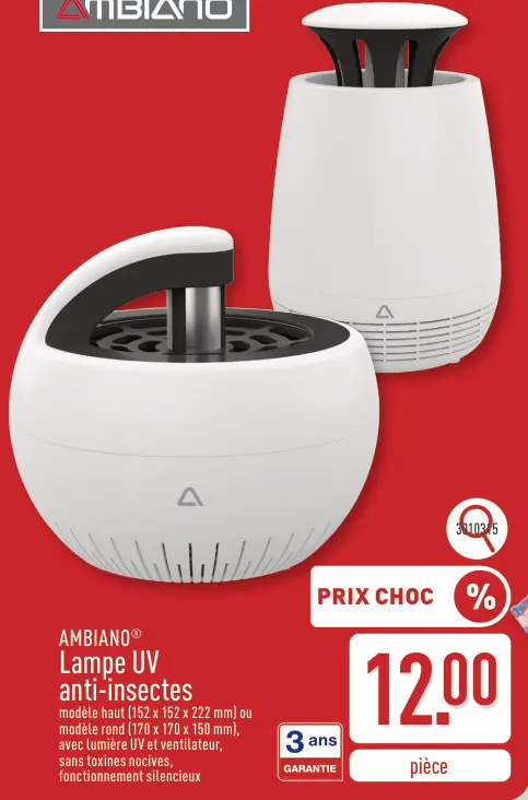 Offre: Lampe UV anti-insectes