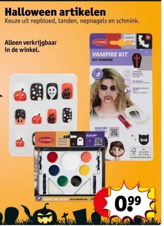 Aanbieding: Halloween artikelen