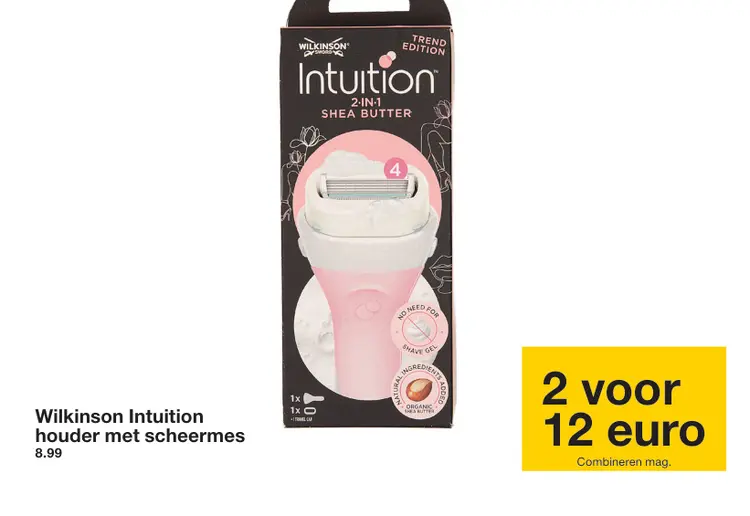 Aanbieding: Wilkinson Intuition houder met scheermes