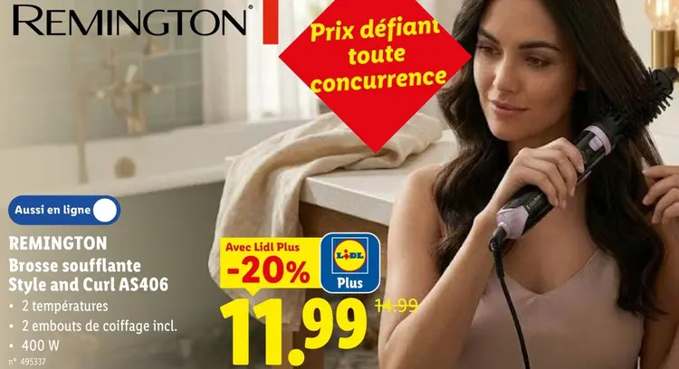 Offre: Brosse soufflante Style and Curl AS406