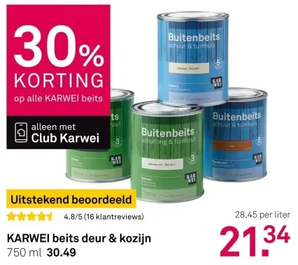 Aanbieding: Beits deur & kozijn