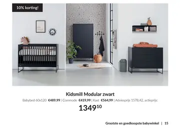 Aanbieding: Kidsmill Modular zwart