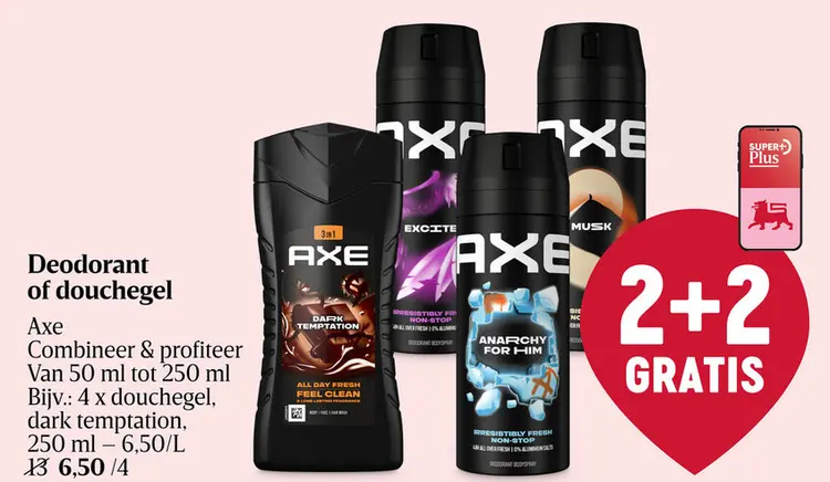 Aanbieding: Douchegel of deodorant