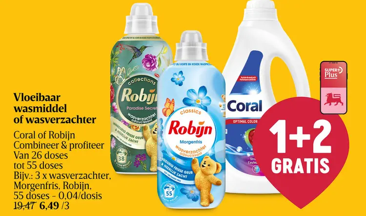 Promotie: Vloeibaar wasmiddel of wasverzachter