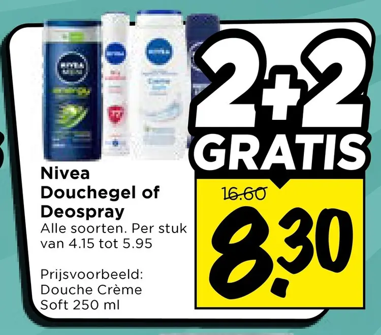 Aanbieding: Douchegel of Deospray