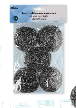 Promotie: Stalen pannenspons