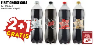 Aanbieding: FIRST CHOICE COLA