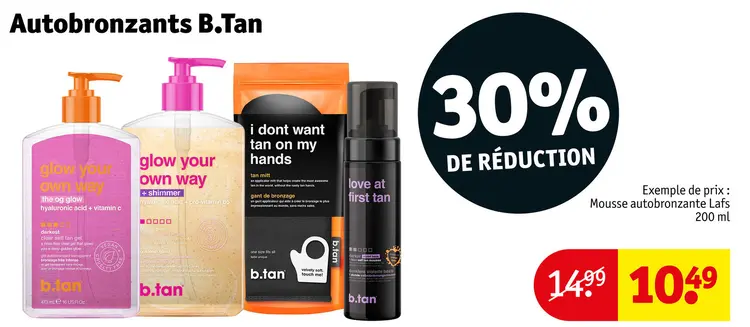 Offre: Autobronzants B.Tan