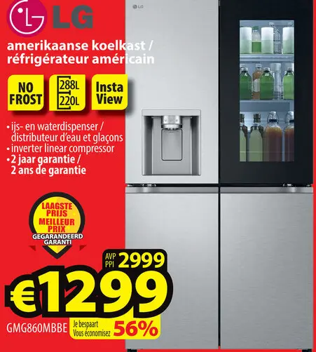 Offre: amerikaanse koelkast / réfrigérateur américai