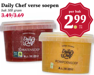 Aanbieding: Daily Chef verse soepen