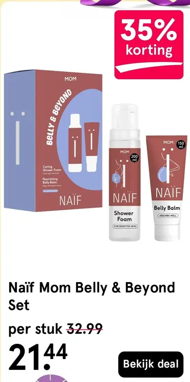 Aanbieding: Naïf Mom Belly & Beyond Set