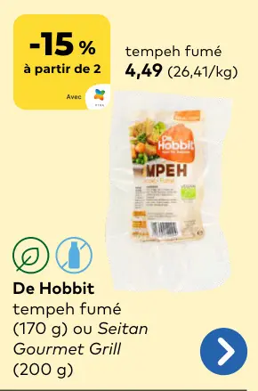 Offre: Tempeh fumé