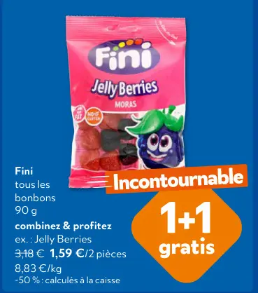Offre: Fini bonbons